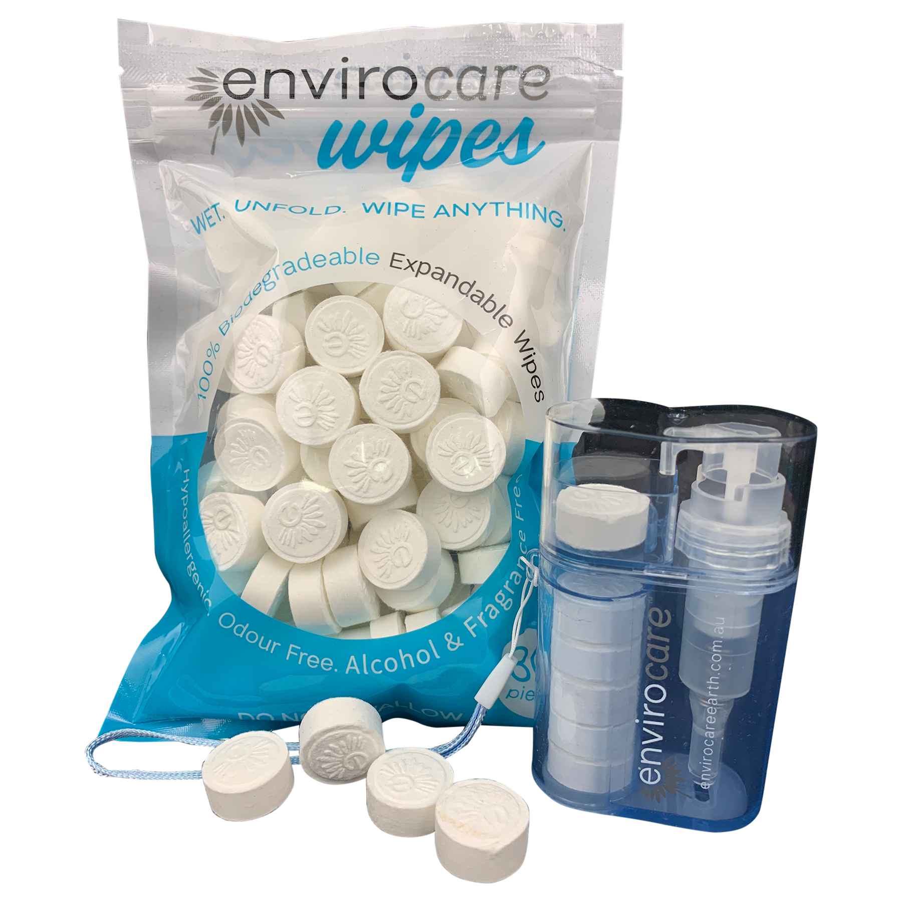 Expandable Water Wipes (Includes free Water Font Unit)